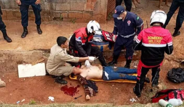 Militar perde controle de motocicleta e despenca em barranco de 9 metros