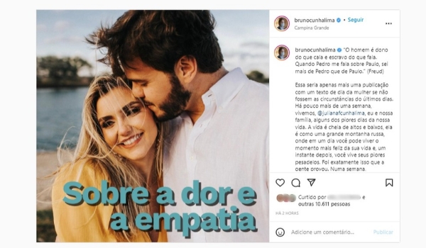 Prefeito de Campina Grande, Bruno Cunha Lima, critica vazamento de vídeo íntimo da sogra com consumo de drogas