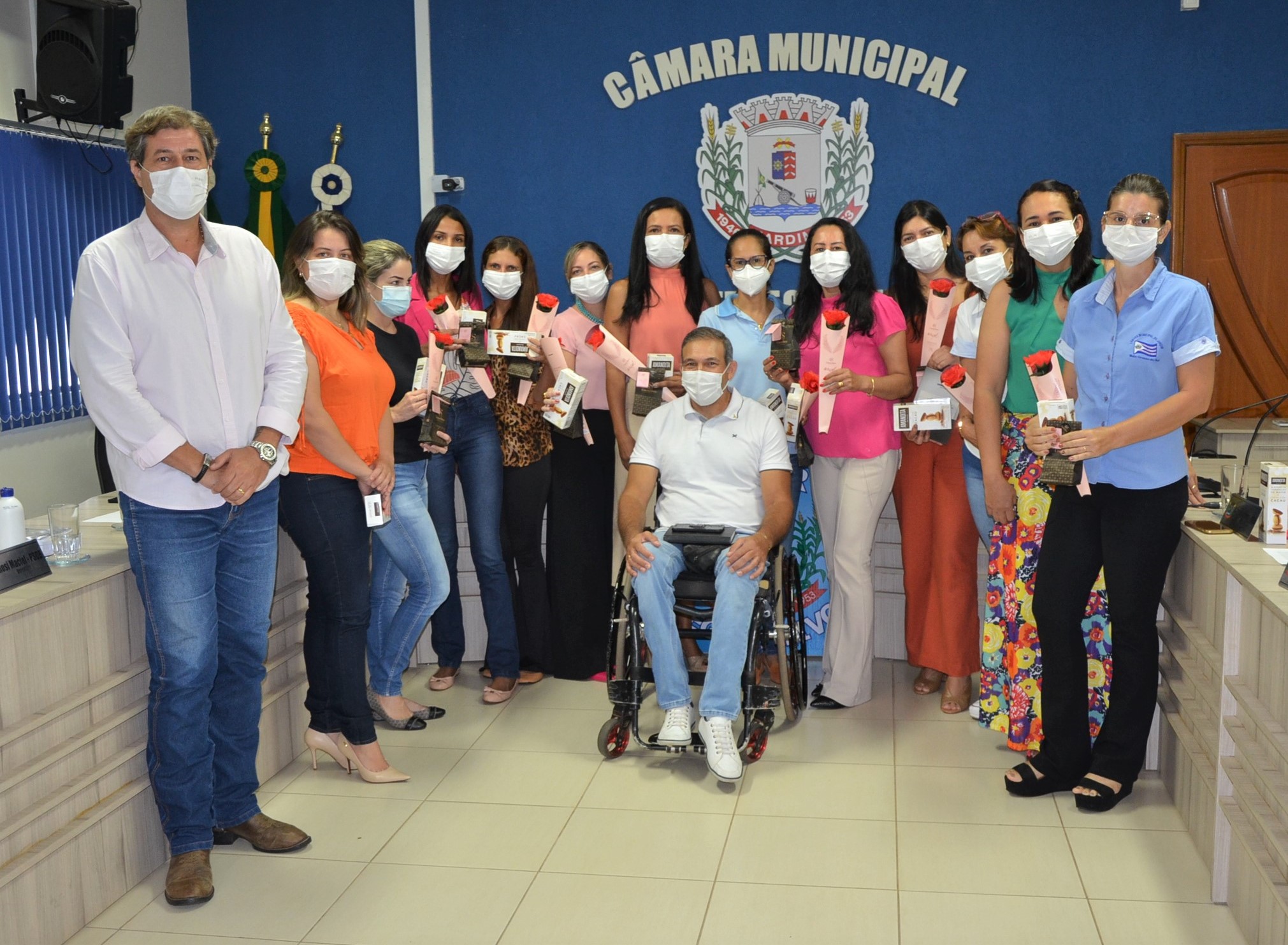 Vereadoras e colaboradoras da Câmara de Jardim são homenageadas no Dia Internacional da Mulher