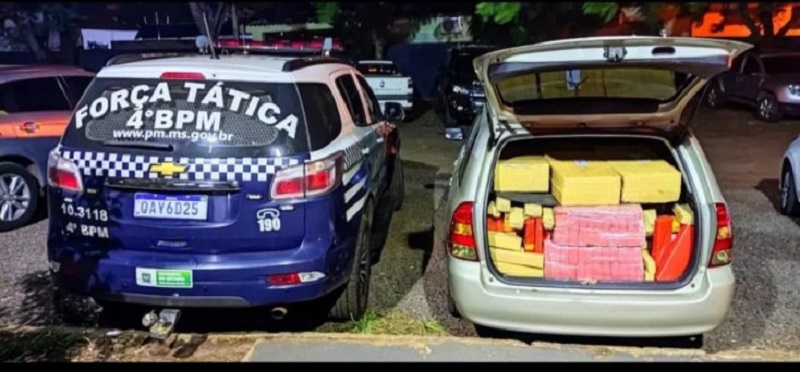 Foragido é preso com 786 quilos de maconha e veículo roubado