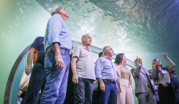 Ao lado de Puccinelli, Reinaldo inaugura Bioparque Pantanal após 11 anos