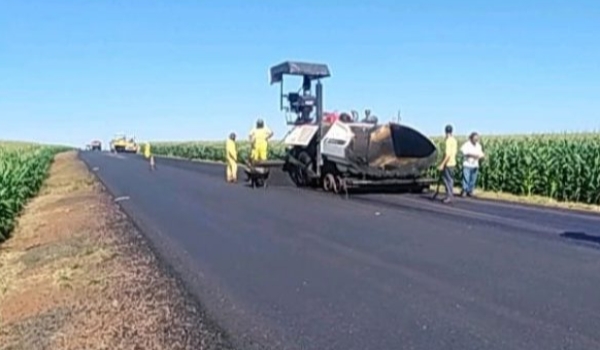 Com investimento de R$ 59 milhões, restauração da MS-162 entre Sidrolândia e Maracaju segue para fase final