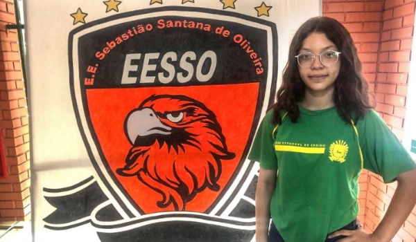 Estudante da EE Sebastião Santana de Oliveira é convidada para Programa de Iniciação Científica Jr