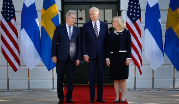Biden recebe líderes da Suécia e Finlândia na Casa Branca
