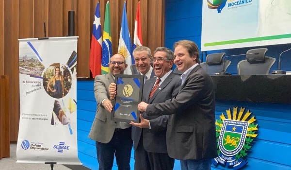 Projetos de Porto Murtinho são destaques em duas categorias do Prêmio Sebrae Prefeito Empreendedor