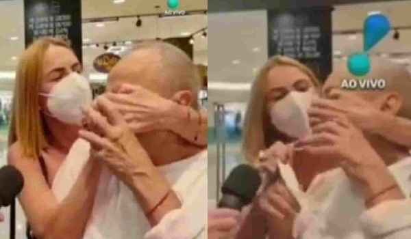 VÍDEO: Stênio Garcia pede socorro após esposa invadir entrevista e tirá-lo do ar à força