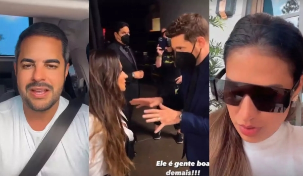 Marido de Simone se irrita ao vê-la com homem fora do país: 'quem é esse?'
