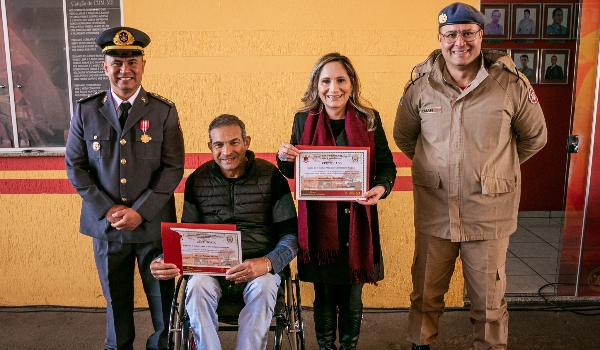 Bombeiros de Jardim celebram 26 anos de atividades e Glaucio Cabreira é um dos homenageados