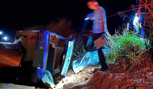 Vereador morre ao bater carro em barranco de terra e capotar várias vezes