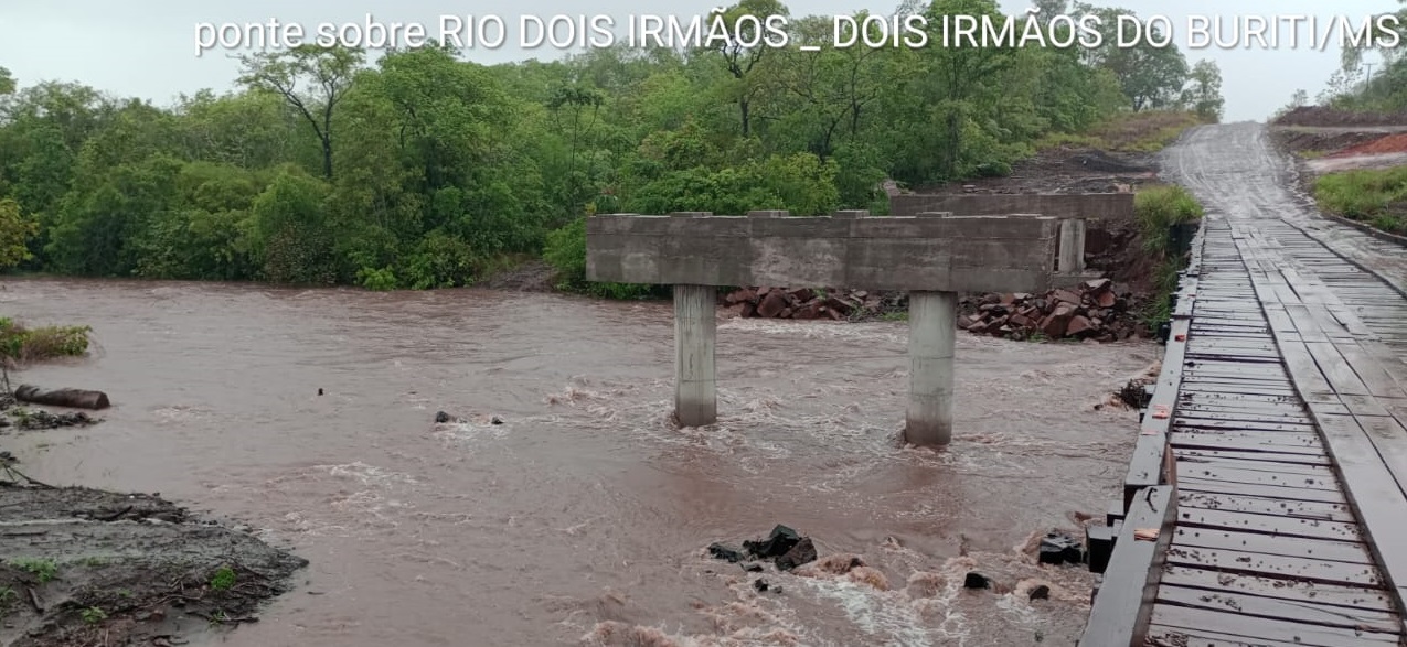 Chuvas intensas em MS prejudicam andamento das obras de infraestrutura espalhadas pelo Estado