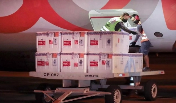MS recebe lote com mais de 15 mil vacinas da Coronavac para crianças