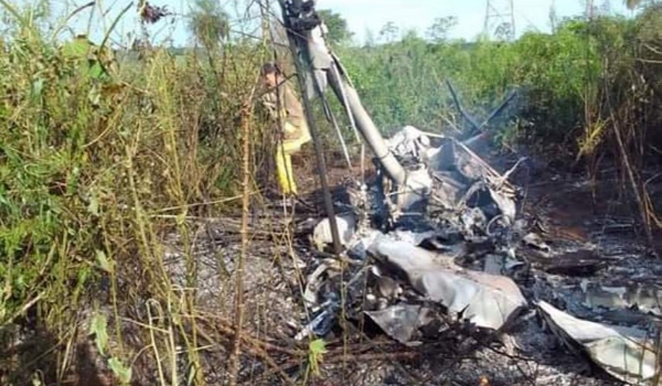 Helicóptero brasileiro cai no Paraguai e dois morrem