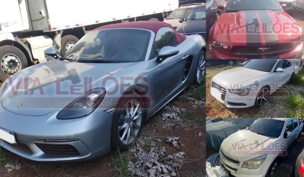 Última chance: leilão com Mustang, Porsche e S10 termina nesta sexta em Campo Grande