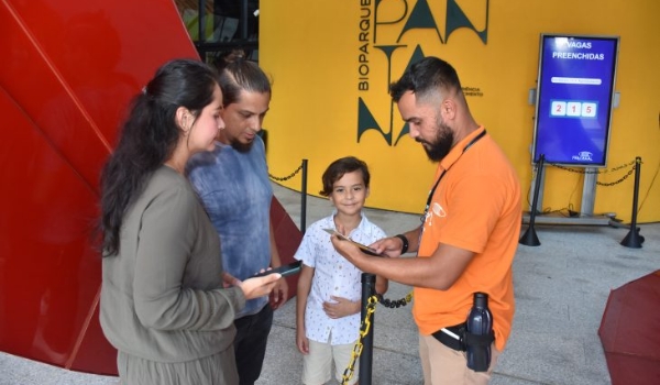 Além do agendamento, Bioparque Pantanal disponibiliza vagas limitadas para cadastro no local