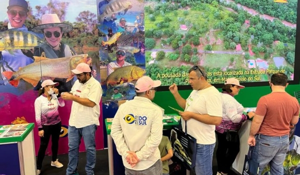 MS divulga seus principais destinos de pesca em evento nacional do setor