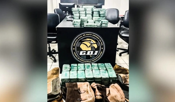 Grupo criminoso com cocaína avaliada em mais R$ 2 milhões é preso pela polícia em Campo Grande