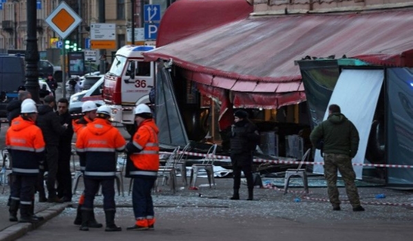 Mulher é detida por explosão em café em São Petersburgo, dizem autoridades russa