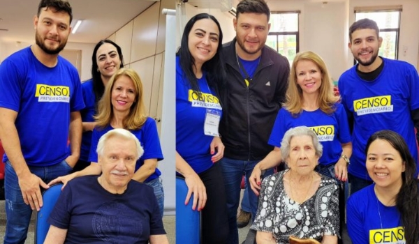 Aposentados de 100 e 91 anos realizam Censo Previdenciário e recordam trajetória como servidores