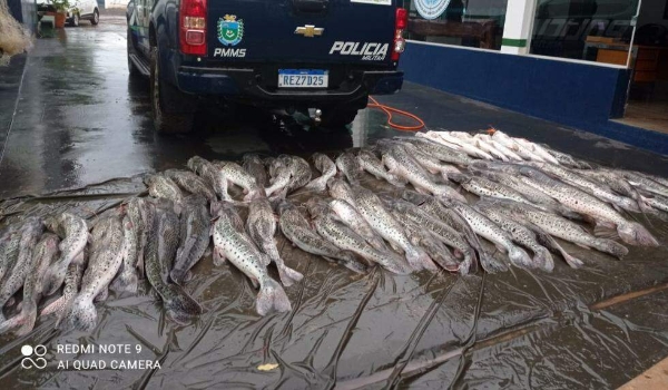 Homem é preso em flagrante com 360 quilos de pescado ilegal