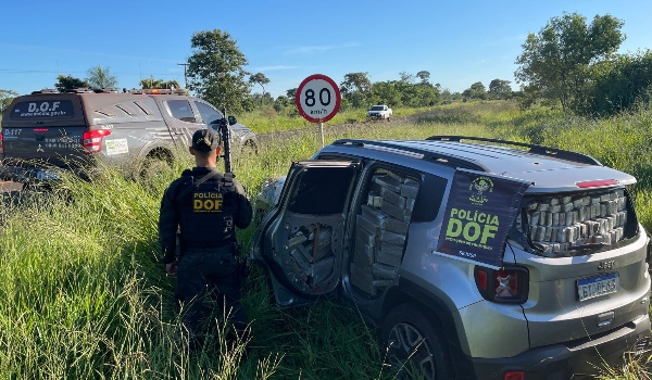 DOF apreende mais de 1,2 ton de droga em Jardim