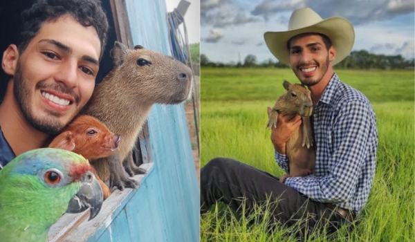 Tiktoker que criava capivara no Amazonas é condenado pelo Ibama a entregar o animal e pagar multa de R$ 17 mil