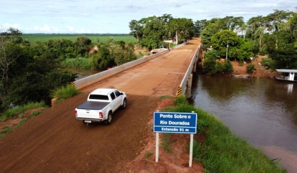 Agesul conclui ponte de concreto na rodovia MS-274, entre Dourados e Deodápolis
