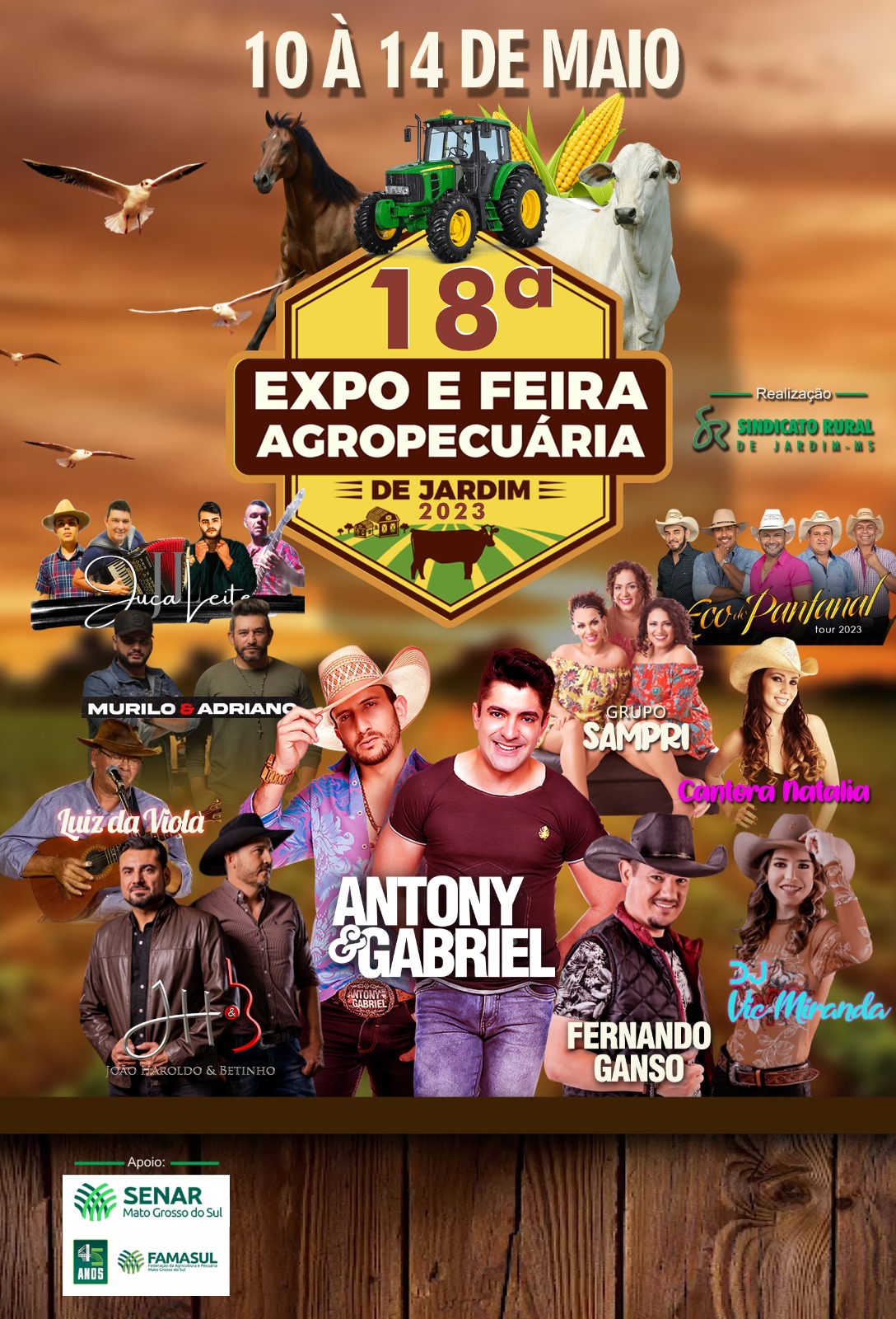 Expo Jardim 2023 acontece dia 10 a 14 de maio com várias atrações