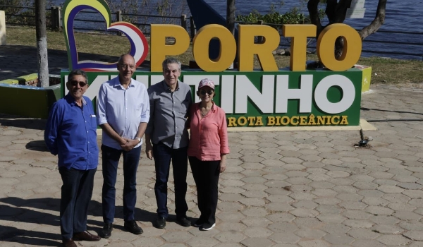 Em Porto Murtinho, Paulo Corrêa faz visita técnica às obras da Ponte Bioceânica