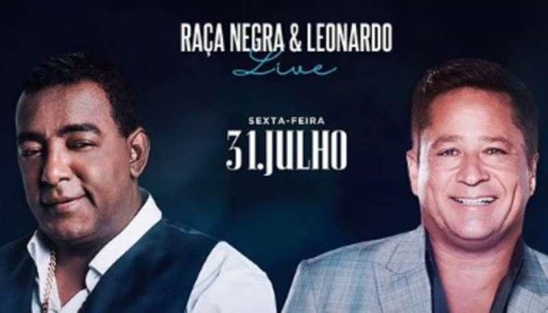 Live de Leonardo e Raça Negra com Ratinho será exibida pelo SBT