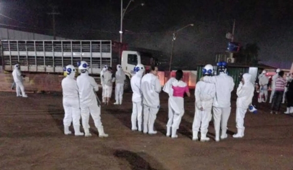 Novo vazamento de amônia em frigorífico de Dourados deixa 4 trabalhadores feridos