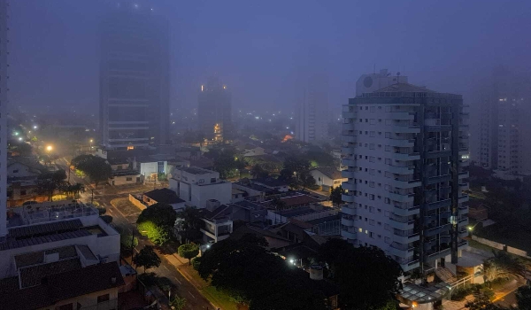 Capital tem forte nevoeiro e sensação térmica chega aos 4,5ºC em MS