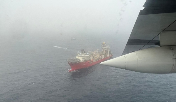 Guarda Costeira divulga, pela primeira vez, foto das buscas por submarino desaparecido