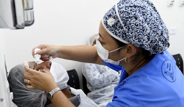 ‘MS Saúde’ começa com a realização de pré-operatório para cirurgia de pterígio em Fátima do Sul