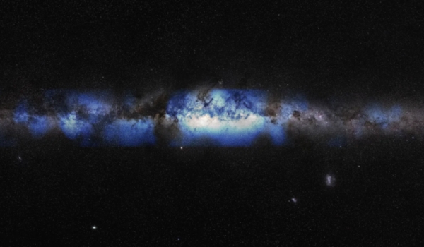 Imagem “fantasmagórica” da Via Láctea é vista pela 1ª vez através de matéria, em vez de luz