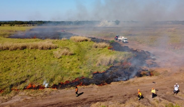 Ação integrada e treinamento contribuem para prevenção de incêndios florestais em MS