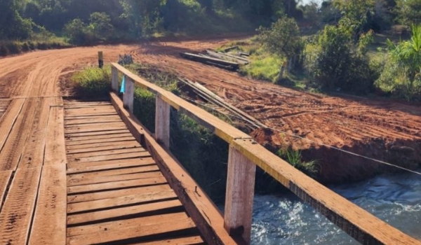 Iniciada construção da ponte de concreto sobre o Córrego Pombinho, em Três Lagoas