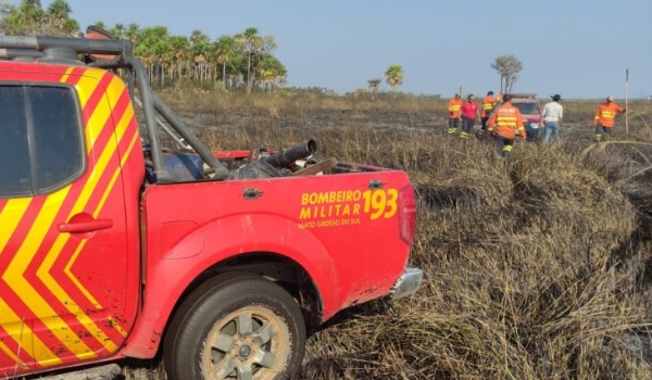Com monitoramento integral, Bombeiros de MS atuam no combate a três incêndios florestais no Pantanal
