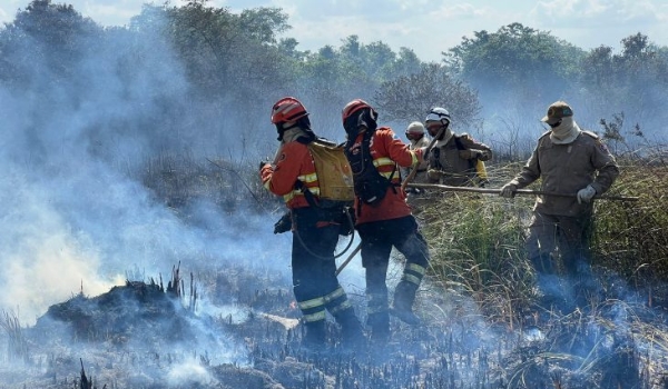 Bombeiros controlam incêndio florestal em Bonito e continuam em monitoramento na região
