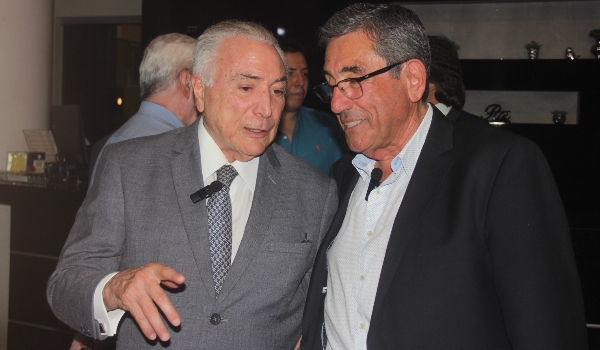 Nelson Cintra recepciona ex-presidente Temer e recebe o Prêmio Piraputanga