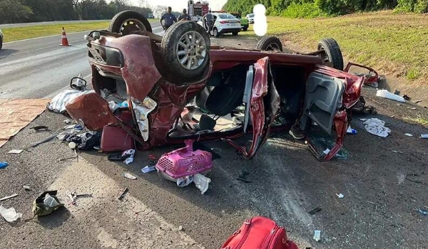 Acidente com motorista de aplicativo de MS mata mãe e filho em rodovia de SP
