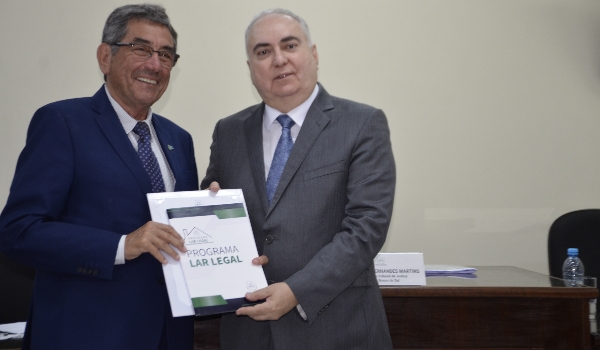 Prefeito de Porto Murtinho Nelson Cintra participa da solenidade de implantação do Gabinete de Integração do TJMS