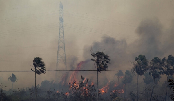 Atípico, fogo no pantanal em novembro assusta e cerca moradores em meio à seca
