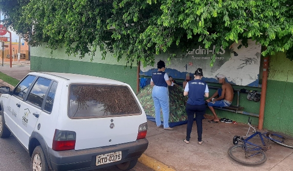 CREAS realiza abordagem social a pessoas em situação de rua em Jardim