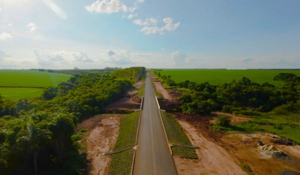 Pavimentação em trecho da MS-270 facilita escoamento de grãos