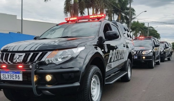 Grupamento de ações e fiscalização penitenciária da Polícia Penal ganha reforços com novas caminhonetes-cela