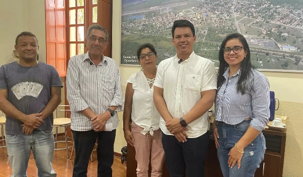 Prefeito Nelson Cintra recebe visita do Superintendente Federal de Pesca de MS