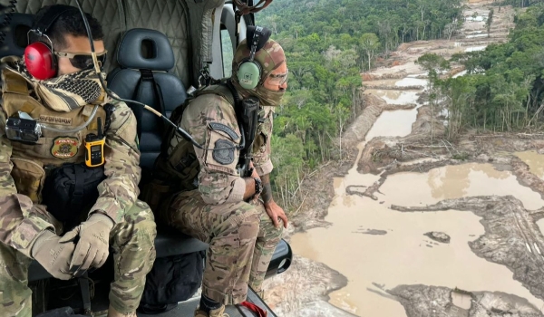Em dois dias de operação, PF destrói 9 garimpos ilegais no Amazonas