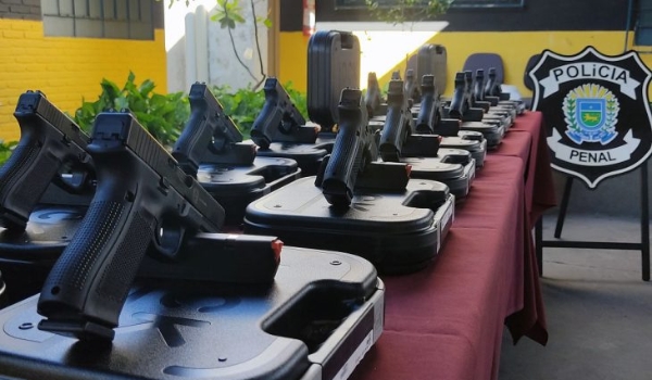Novas pistolas Glock reforçam segurança pública e ação da Polícia Penal em Mato Grosso do Sul