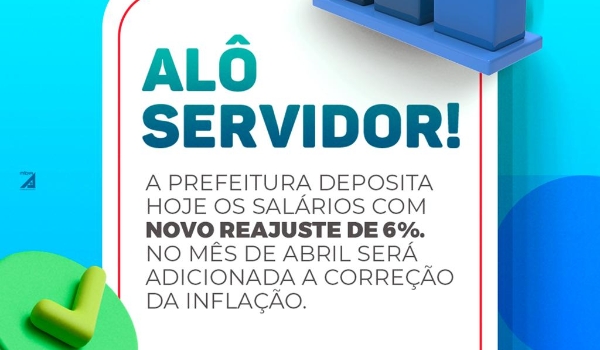 Prefeitura de Caracol deposita hoje salário dos servidores com novo reajuste