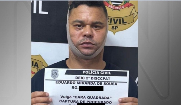 Polícia prende criminoso “Cara Quadrada” durante cirurgia plástica para alterar rosto